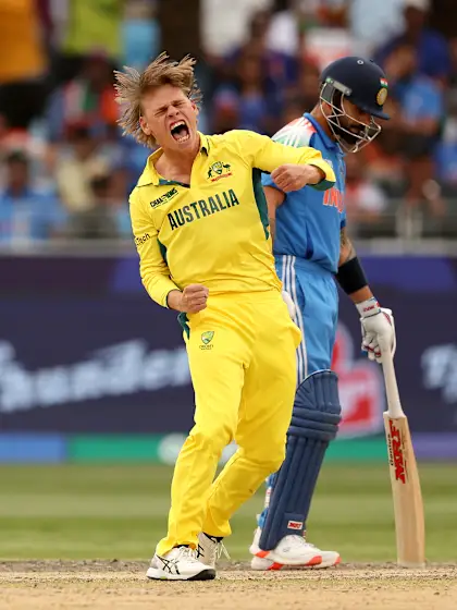 Logo of Australia take two crucial wickets | IND v AUS | Champions Trophy 2025