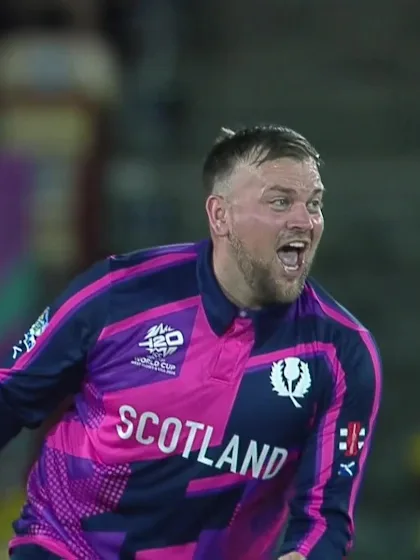 Logo of Glenn Maxwell - Wicket - Australia vs Scotland