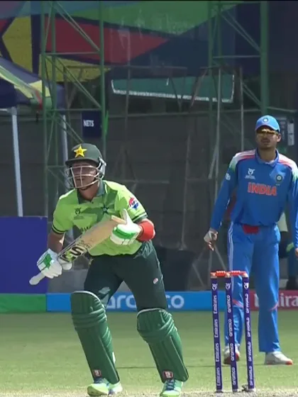 Hamza Zahoor with a Four vs. India