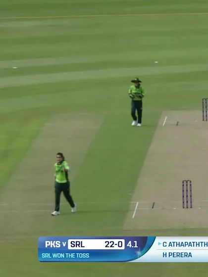 Chamari Athapaththu - Wicket - Sri Lanka Women vs Pakistan Women