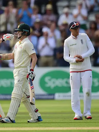 Australia on top as Rogers, Smith score centuries