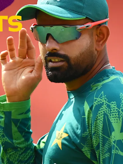 At the Pakistan nets with Babar Azam and Ramiz Raja | CWC23