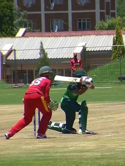ICC U19 CWC: PAK v ZIM – Fahad Munir gets to his 50, departs right after