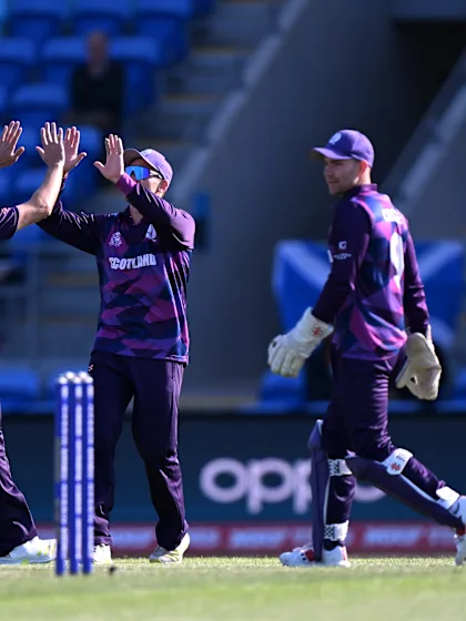 Logo of Wicket - Andrew Balbirnie - Scotland v Ireland ICC T20WC 2022