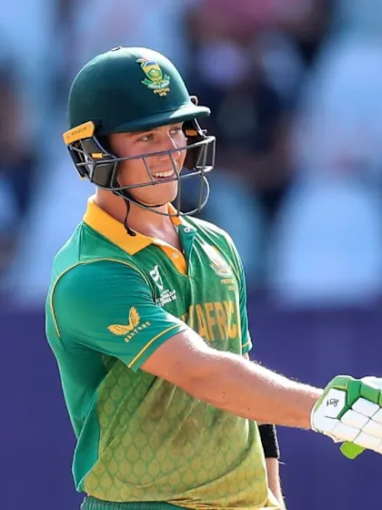 Logo of Dewald Brevis' impressive fifty v India | U19CWC 2022