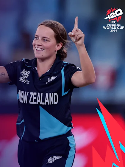 Logo of Excellent Eden Carson does it for New Zealand | POTM Highlights | WT20WC 2024