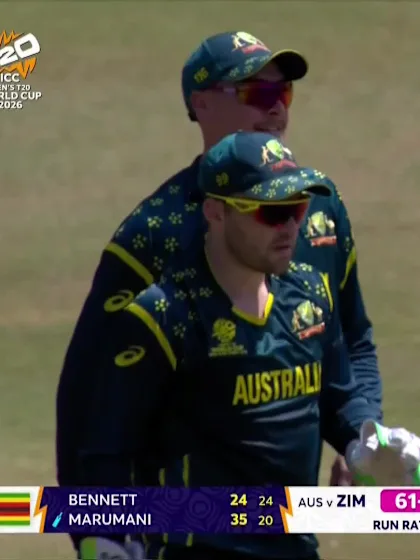 Tadiwanashe Marumani - Wicket - Australia vs Zimbabwe