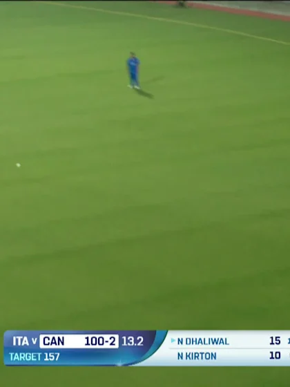 Navneet Dhaliwal - Wicket - CAN vs Italy