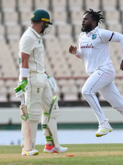 West Indies fight back with late wickets after Markram, de Zorzi knocks