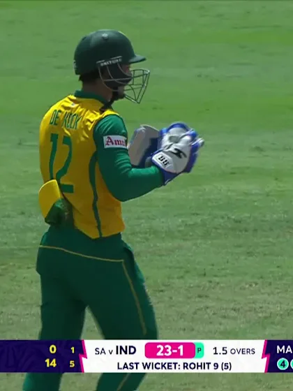 Logo of Rishabh Pant - Wicket - South Africa vs India