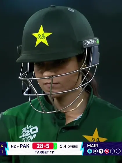 Logo of Sidra Amin - Wicket - Pakistan vs New Zealand