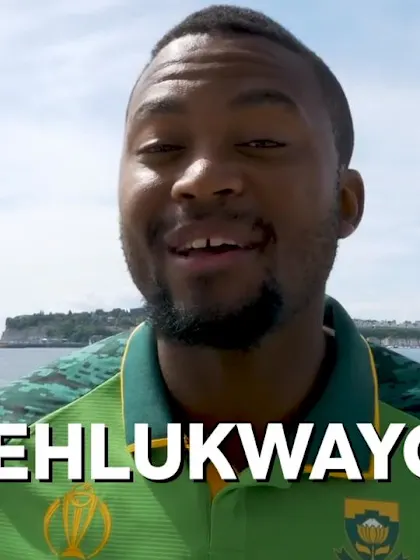 Logo of CWC19: Andile Phehlukwayo gives a masterclass on pronouncing his surname! 