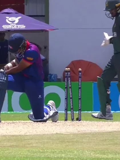 Logo of Sheikh Jibon with a Bowled Out vs. Nepal