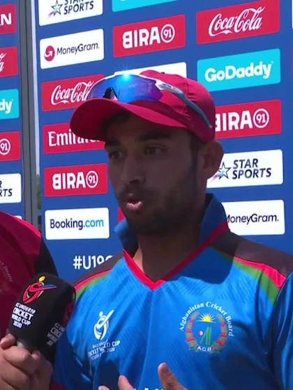 ICC U19 CWC: SA v AFG – Post-match presentation after Afghanistan's victory