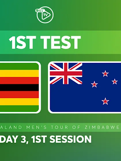 1st Test, Day 3: Zimbabwe v New Zealand (1st Session)