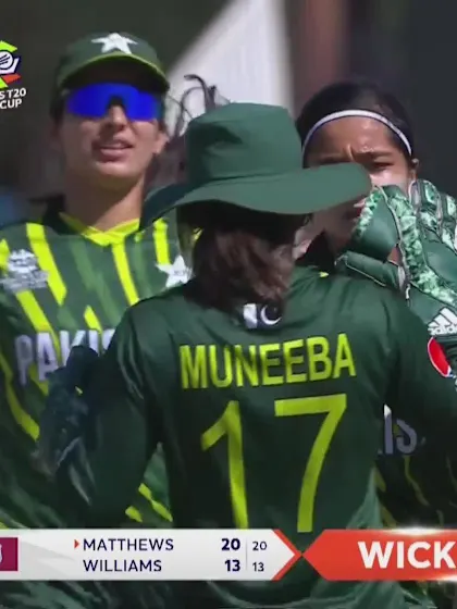Logo of Hayley Matthews - Wicket - Pakistan vs West Indies
