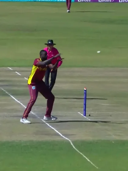 Tendai Chatara - Wicket - Zimbabwe vs West Indies