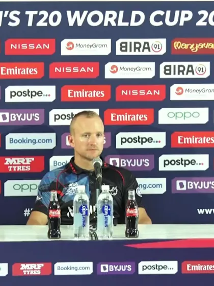 30 October - Abu Dhabi - Namibia player Craig Williams pre-match press conference