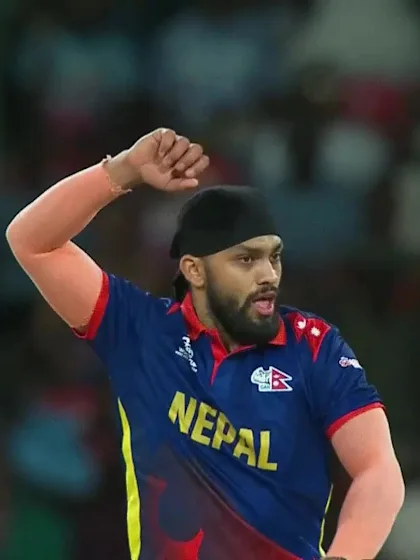 Logo of Aiden Markram - Wicket - South Africa vs Nepal