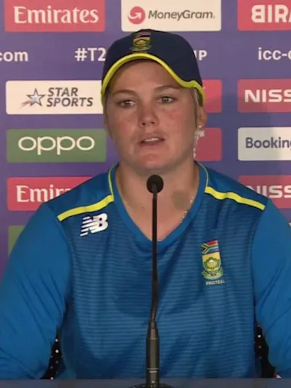 WT20WC: Eng v SA - Dane van Niekerk addresses the media