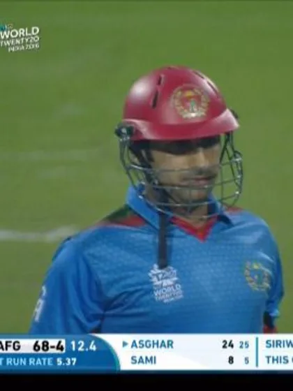 Asghar hits back to back sixes!