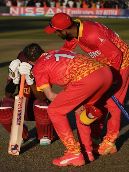 Emotional scenes as Zimbabwe defeat West Indies | CWC23 Qualifier
