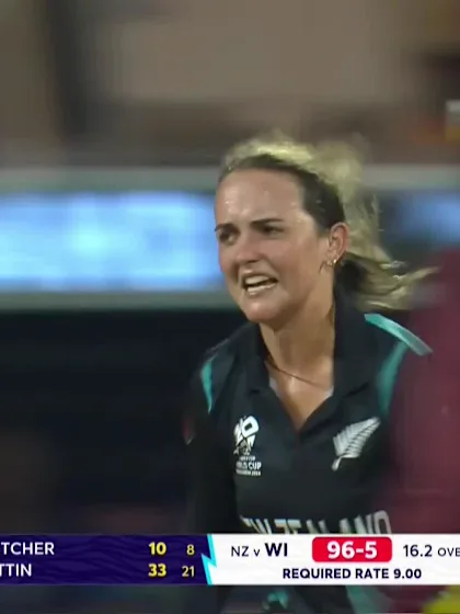 Logo of Deandra Dottin - Wicket - West Indies vs New Zealand