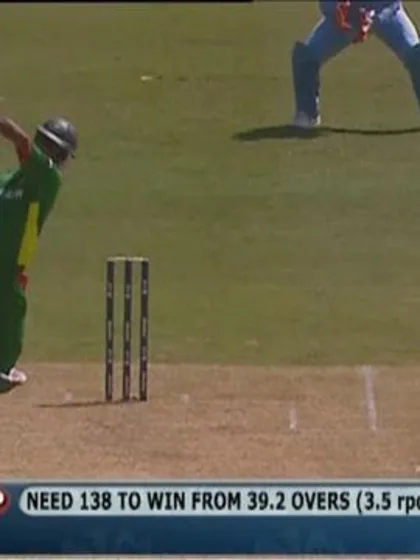 Bangladesh upset India thanks to Tamim Iqbal’s explosive 51 from 55.