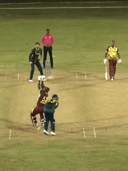 Logo of Rovman Powell - Wicket - West Indies vs Australia
