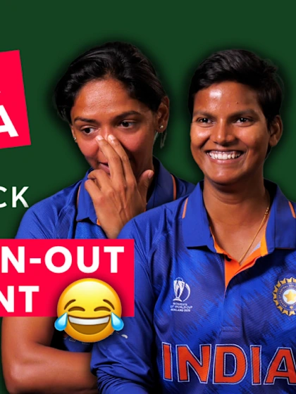 Harmanpreet and Deepti watch back the CWC 2017 run-out incident