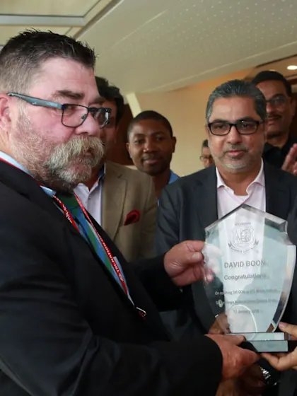 Boon completes century of ODIs