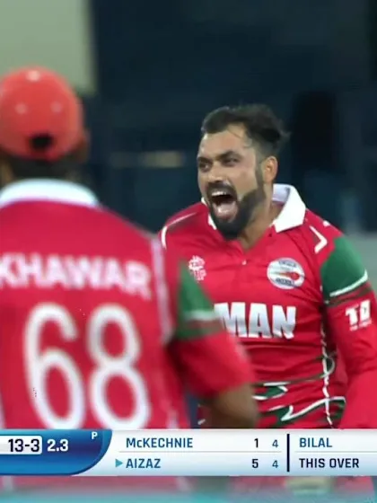 T20WCQ: HK v OMA – Bilal Khan picks up 4/23