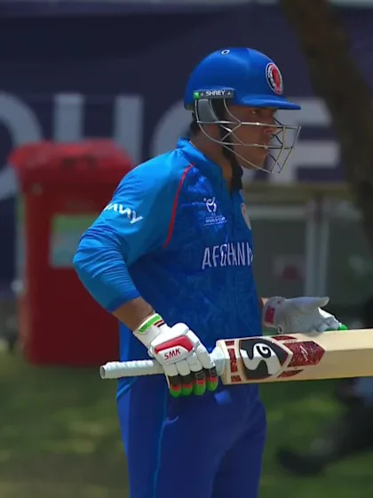 Aziz Mia Khil with a Four vs. Sri Lanka