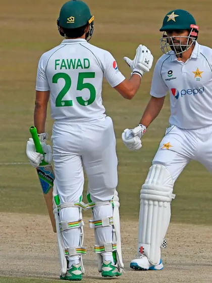 Azam, Alam defy South Africa after Maharaj’s early burst