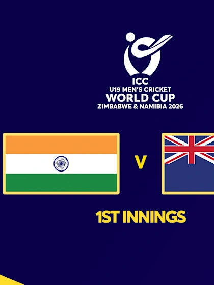 U19: India v New Zealand (1st Innings)