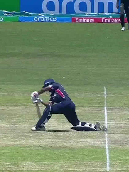 U Srivastava with a Six vs. Bangladesh