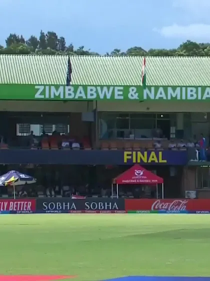 Caleb Falconer with a Four vs. India