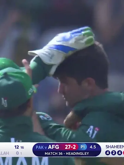 Logo of CWC19: PAK v AFG - Two wickets in two balls for Shaheen