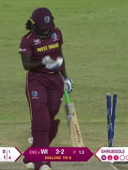 Nissan POTD: Shrubsole bowls Taylor for a duck!