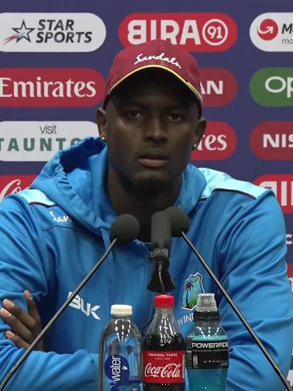 16 June - Taunton - West Indies Captain Jason Holder pre-match press conference