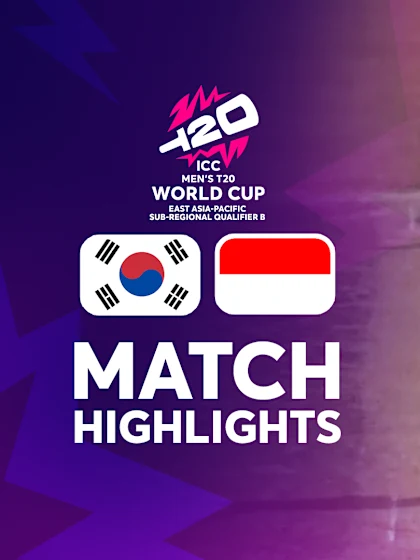South Korea v Indonesia | Match Highlights | Men's T20WC Sub-Regional EAP Qualifier B