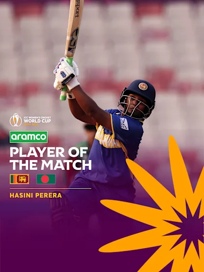 Hasini Perera's resolute knock | Aramco POTM Highlights | CWC25