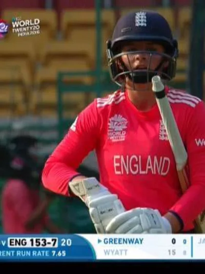 Danielle Wyatt Wicket Fall ENG V BAN Video ICC Womens WT20 2016