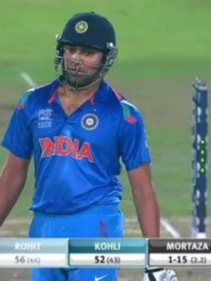 M24: Ind v Ban - Rohit Sharma Wicket