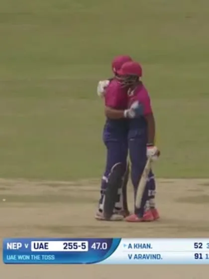 Asif Khan's stunning century| Nepal v UAE | ICC CWC League 2