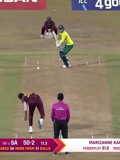 WI v SA: South Africa's Dane van Niekerk run out by Deandra Dottin