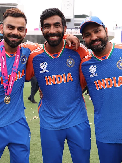 Logo of Jasprit Bumrah hails leadership of veteran Indian players