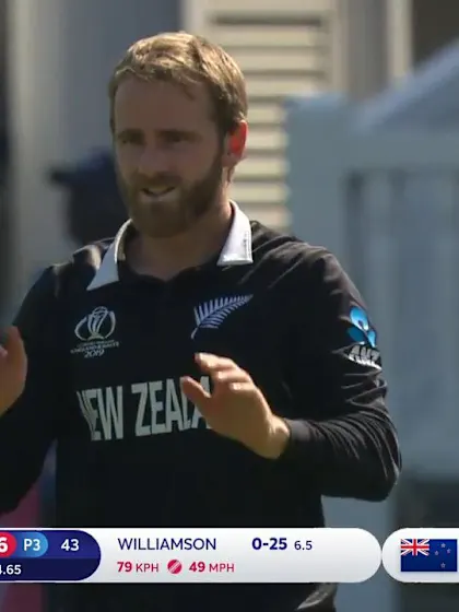 CWC19: NZ v AUS - Williamson breaks the partnership