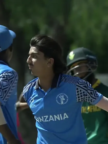 Adnaan Lagadien - Wicket - South Africa vs Tanzania