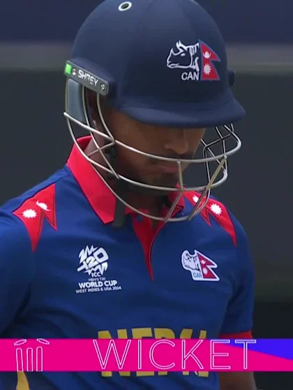 Logo of Sompal Kami - Wicket - Netherlands vs Nepal